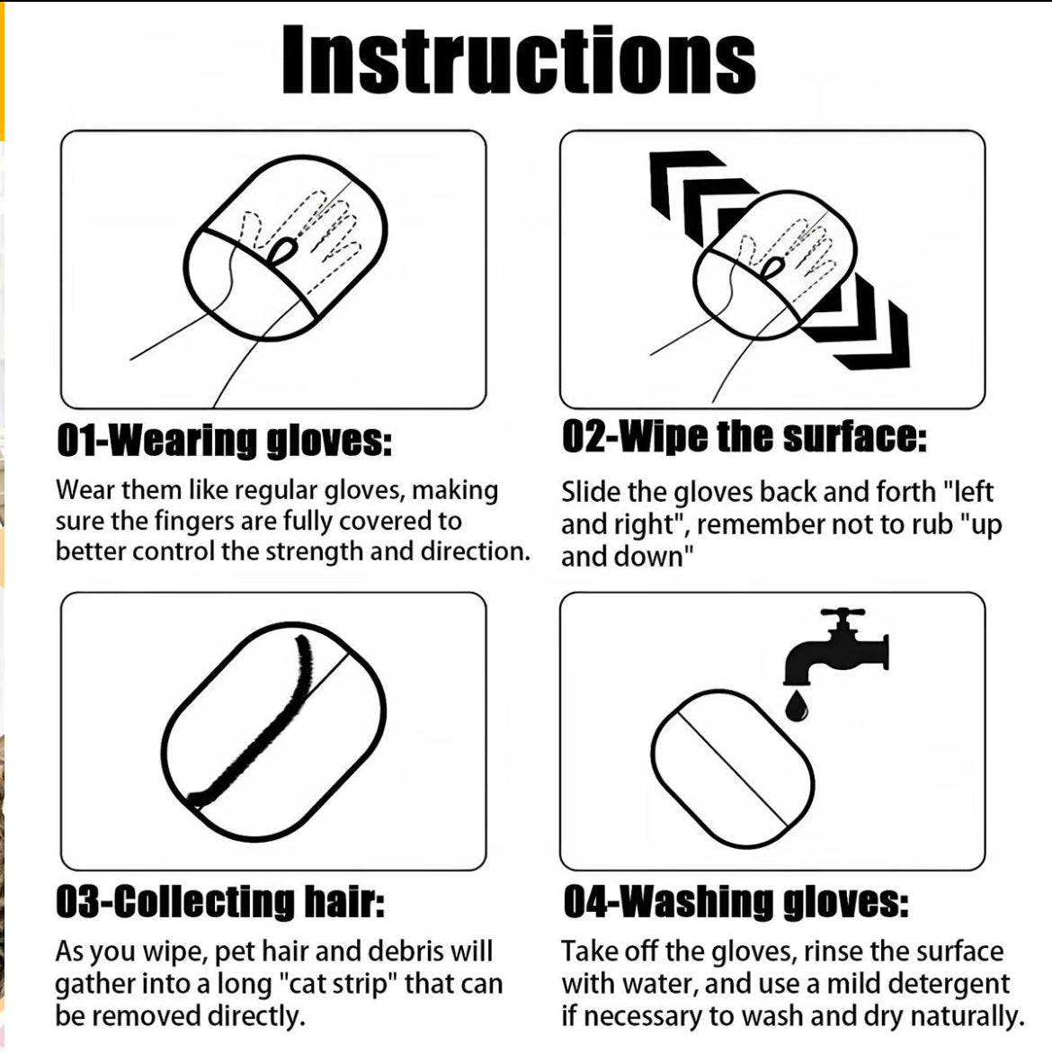 Lush™ Pet Hair Remover Glove