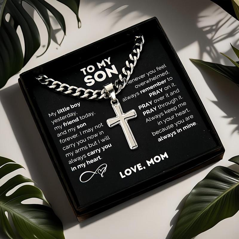 Lush™ ''To My Son'' Cross Necklace