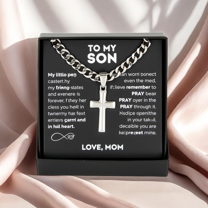 Lush™ ''To My Son'' Cross Necklace